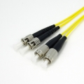 Duplex ST-FC fiber optic patch cord
