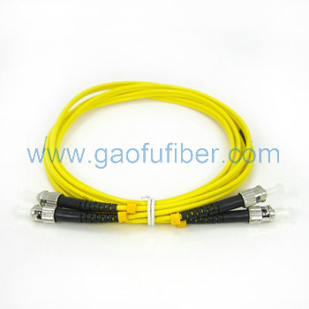 Duplex ST-ST fiber optic patch cord