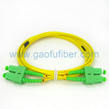Duplex SC/APC-SC/APC fiber optic patch cord