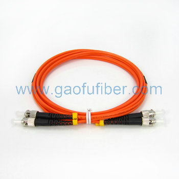 MM DX ST-ST fiber optic patch cord