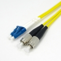 Duplex LC-FC fiber optic patch cord