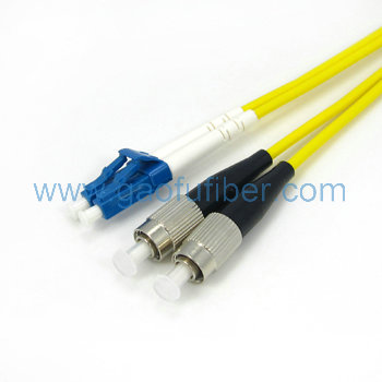 Duplex LC-FC fiber optic patch cord