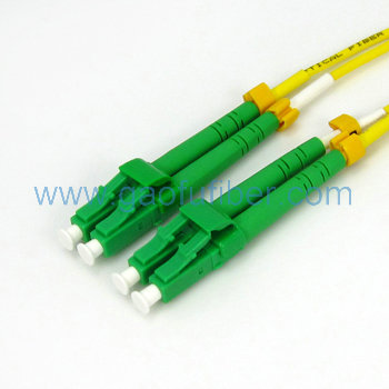 Duplex LC/APC-LC/APC fiber optic patch cord