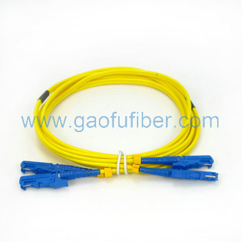 Duplex E2000 fiber optic patch cord