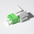 LC Snap Fitting Fiber Optic Duplex Keystone Adapter